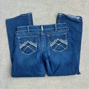 Ariat Mid Rise Stretch Whipstitch Boot Cut Jeans 34R 10014022